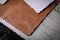 Tapis de bureau antidérapant en cuir véritable élégant Protecteur de table de bureau Surface d'écriture Impression par transfert de chaleur Stock LDP-0026