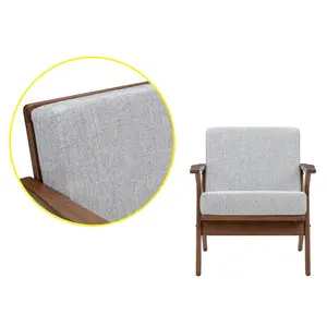 Luxus moderne Massivholz Custom Möbel Super Qualität bequeme Armlehne Stuhl Wohnzimmer möbel Schnitts ofa