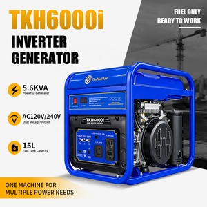Générateur onduleur à essence 5,6 kVA 60 Hz EPA, double tension CA 120 V/240 V, onde sinusoïdale pure THD<3% pour la maison, le camping et l'alimentation de secours - Product Image 4
