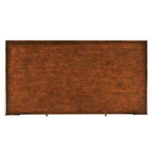 Bureau d'écriture en bois massif Marseille avec plateau en pierre, poste de travail informatique rectangulaire DESK-0066 - Product Image 2