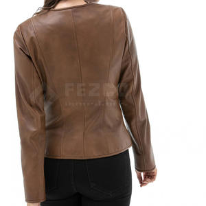 Wholesale Leather <b>Jacket</b> for <b>Women</b> Fashion Leather <b>Jacket</b> Plus Size Leather Tops <b>Lightweight</b> <b>Jacket</b> - Product Image 3