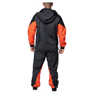 Ensemble de survêtements coupe-vent élégant de qualité supérieure noir avec logo personnalisé broderie Patch survêtements 2026 - Product Image 2