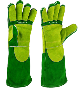 ถุงมือเชื่อมหนังวัวแท้เสริมแรงพิเศษ สำหรับงานทั่วไป ป้องกันความร้อน หนา 11 ออนซ์ ทนทาน - Product Image 2