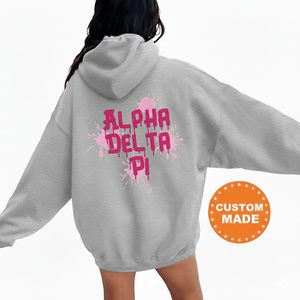 Sweat-shirt à capuche surdimensionné pour homme, vente chaude, pull décontracté, logo personnalisé, université, collège, sororité, 100% coton tricoté - Product Image 3