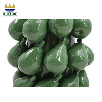 Vase poire en céramique nordique moderne émaillé vert 3D fruit centre de table pour la maison salon et salle à manger décor