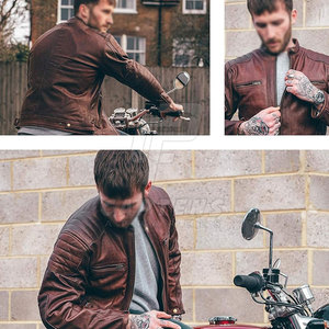 Alta Calidad Bajo Precio Hombres Moto Chaquetas Diseño Único Personalizado Color Hombres Moto Chaqueta - Product Image 6
