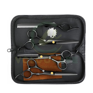 กรรไกรตัดผมสแตนเลสขนาด6.5นิ้ว J2มาใหม่2024พร้อมมีดโกน - Product Image 6