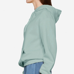 Sudadera con capucha de mujer con hombros caídos de gran tamaño y lavado ácido con logotipo personalizado 100% algodón polar de secado rápido Jersey holgado sudadera de moda - Product Image 2