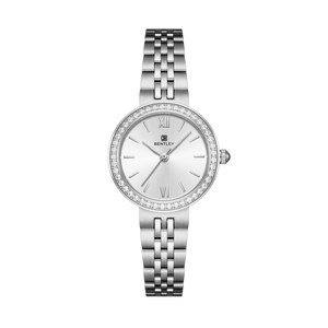 Reloj de acero inoxidable versátil con aspecto de cuarzo mejorado por biseles transparentes y ajuste cómodo para la muñeca Ventana de esfera de cristal - Product Image 6