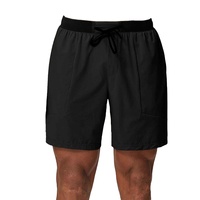 Shorts de plage pour hommes en spandex et nylon, vente chaude, séchage rapide, respirant, shorts de sport noirs pour la salle de sport, pantalon court de plage