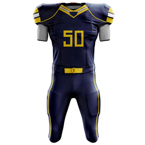Uniformes de football américain de conception personnalisée par sublimation 2022 Uniforme personnalisé de haute qualité - Product Image 2