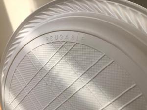 Platos Redondos Planos de PP de Alta Calidad de 250 mm y 10 Pulgadas, Aptos para Microondas, Reutilizables, Lavables, Vajilla para el Hogar, Utensilios de Cocina, HoReCa, Monouso - Product Image 3