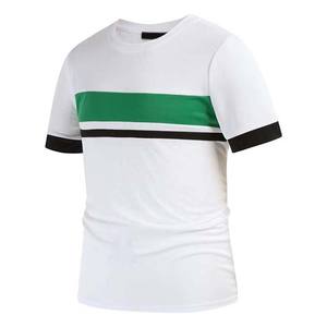 Ropa de talla grande para hombre-100% algodón poliéster personalizado contraste de color camisetas y pantalones cortos conjuntos características térmicas para el verano - Product Image 2