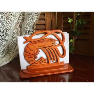 Offre Spéciale personnalisé 100% fait à la main porte-serviettes en bois naturel décor de Table Vintage pour la maison Restaurants boîtes à mouchoirs en bois à la main - Product Image 2