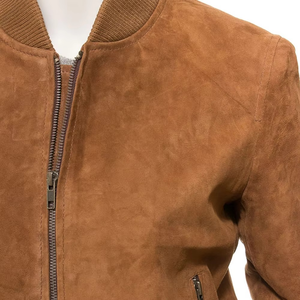 Veste en cuir véritable pour femmes, de haute qualité, respirante, coupe-vent, unie, décontractée, fermeture éclair, vestes en cuir d'hiver - Product Image 4