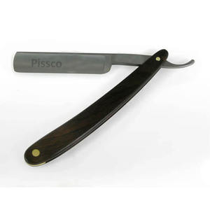 Mejor Fabricante Pissco de Maquinillas de Afeitar Manuales para Hombre, Maquinilla de Afeitar de Hoja Recta con Mango de Madera y Logotipo Personalizado con su Propia Marca - Product Image 1