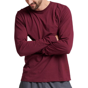 Venta al por mayor 100% algodón hombres camisetas ligero color sólido tallas grandes personalizado diseño personalizado - Product Image 1