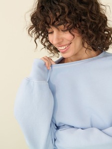 Sweat-shirt personnalisé de couleur unie de grande taille de meilleure qualité pour les femmes Sweat-shirt confortable à manches longues pour femmes - Product Image 4