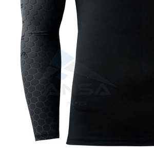 Latest Design Light <b>Weight</b> Mens Rash Guard Factory Made Customized Logo Printing Low MOQ Sports Wear For Gym Fitness <b>Swimming</b> - Product Image 5