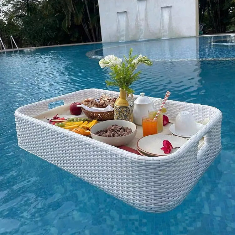 Porte-gobelets Flottant Avec 5 Trous – Table De Rafraîchissements Pour Piscine, Plage, Spa
