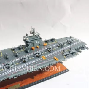 USS Ronald reagan CVN-76เรือบรรทุกเครื่องบินโมเดลเรือรบทำจากไม้งานฝีมือสไตล์การเดินเรือเทคนิคการทาสีสีสมจริง - Product Image 1