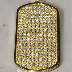 925 Sterling Silver Moissanite Diamant Pendentif HIP HOP bijoux Personnalisé Pendentif Diamant Bijoux - Product Image 1