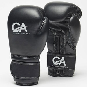 Nuevos guantes de boxeo de cuero PU de alta calidad Diseña tus propios guantes de boxeo de entrenamiento de lucha En stock - Product Image 1
