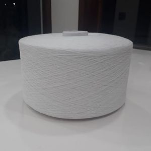 100% Cotton <b>Yarn</b> Ring Spun <b>Yarn</b> For Textile Weaving Moisture Absorbent Raw Pattern White Color in India - Product Image 3