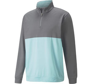 เสื้อฮู้ดดี้แขนยาวคอกลมผ้าฝ้ายสไตล์ไฮสตรีทเทรนด์  แบบสวมหัว มีซิปครึ่งตัว  สำหรับผู้ชาย - Product Image 4