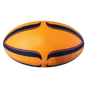 Ballon de Rugby en Cuir Pur Personnalisé Meilleure Vente Ballon de Rugby d'Entraînement de Match Vente en Gros Prix Pas Cher Fabriqué dans l'Usine du Pakistan - Product Image 1