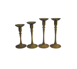 ชุดเทียนสไตล์วินเทจสำหรับตกแต่งเชิงเทียนแบบโบราณที่วางเทียนโบราณห้องนั่งเล่นโลหะทองเหลืองผู้ผลิตขายส่ง - Product Image 2