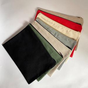 Bolsa de cosméticos con cremallera pequeña a la moda ecológica, bolsa de lona a precio de fábrica, bolsa de cosméticos de lona de algodón Vintage con logotipo personalizado - Product Image 5