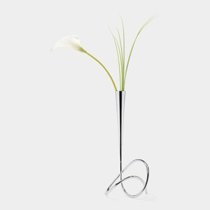 Vase à fleurs moderne en métal au design filaire, finition noire, écologique, pour la décoration de table de salon, de mariage ou de maison - Product Image 3