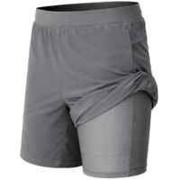Celana Pendek Bermuda Pria Galaxy Harvic Unisex Solid Woven 2-in-1 Breathable Eco-Friendly Stretch Active Quick Dry 100% Polyester Mid