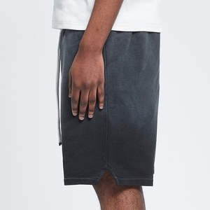 Pantalones Cortos Casuales de Verano para Hombre al por Mayor, de Alta Calidad, Lavados con Ácido, 100% Poliéster, Lisos, Teñidos, Ecológicos, Transpirables y de Secado Rápido - Product Image 3
