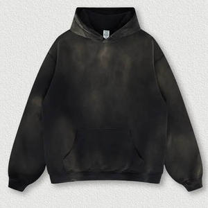 Sudaderas con capucha unisex vintage de algodón 100% de alta calidad lavado ácido logotipo personalizado - Product Image 6