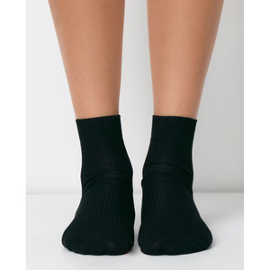 Calcetines atléticos de algodón para mujer, calcetines de mujer con logotipo de puño inferior con patrón de letras de punto personalizado de algodón 100% - Product Image 1