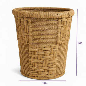 กระถางต้นไม้สานจากผักตบชวา ชุดกระถางต้นไม้ธรรมชาติ เป็นมิตรกับสิ่งแวดล้อม ย่อยสลายได้ ทนทาน งานแฮนด์เมด ของตกแต่งบ้านและสวน - Product Image 3