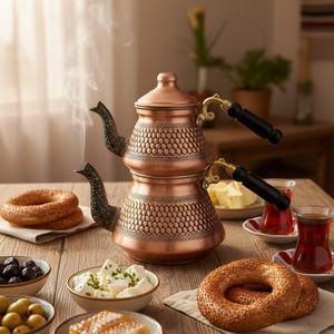 กาน้ำชาคอปเปอร์เซลจุคทรงคอห่าน ดีไซน์โดดเด่น - Product Image 5