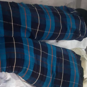 Tissu 100% laine pure, écologique et respirant pour couvertures en laine double face, anti-boulochage, motif teint - Product Image 1