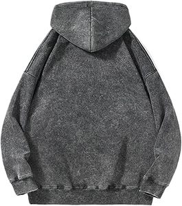 Sweat à capuche pour homme, collection hiver 2025, avec logo personnalisé, effet délavé, 100% coton de haute qualité, fabriqué au Pakistan, séchage rapide, respirant, motif uni - Product Image 3