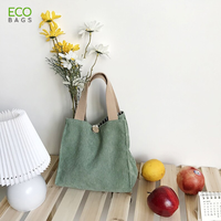 Sacs à déjeuner en velours côtelé personnalisables, couleur au choix, pour 4 personnes, fabriqués au Vietnam, en polyester durable, pour le bureau et les enfants - Prix usine ODM/OEM 2023, vente chaude