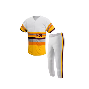 Conjunto de ropa deportiva de poliéster con diseño personalizado, estampado por transferencia de calor, color personalizado, talla grande, secado rápido, transpirable, béisbol y softbol - Product Image 6