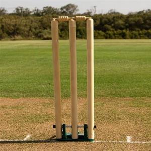 Poteaux de cricket professionnels en bois avec ressorts, fabriqués sur mesure, de qualité supérieure, conformes aux normes internationales. - Product Image 1