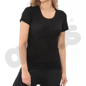 Camisetas de Mujer de Alta Calidad al por Mayor, 100% Algodón, Corte Ajustado, Transpirables, Diseño Personalizado, Manga Corta, Cuello Redondo - Product Image 4