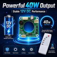 Carte de commande de ventilateur de plafond 12V 40W DC BLDC avec télécommande infrarouge sans fil, interrupteur de ventilateur PCBA OEM ODM personnalisé