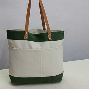 Sacs fourre-tout en toile de coton réutilisables de haute qualité pour femmes Logo imprimé personnalisé OEM marque privée de l'Inde - Product Image 2