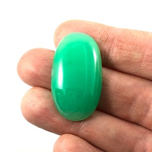 <b>Hot</b> Selling Natural Australian Chrysoprase Elongated Oval Oblong Cabochon 32-<b>18</b>-6mm Loose Gemstone Ready to Ship Wholesale Price - Product Image 3