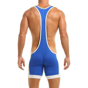 Uniformes de Halterofilia Profesionales de Alta Calidad, Transpirables, de Punto, de Poliéster/Algodón, Singletes de Lucha Libre para Hombre, Económicos - Product Image 3