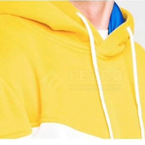 Ensemble de survêtement d'hiver pour homme grande taille, manches longues, couleur unie, 100% coton molletonné, à capuche, taille élastique, coupe décontractée, personnalisable - Product Image 2